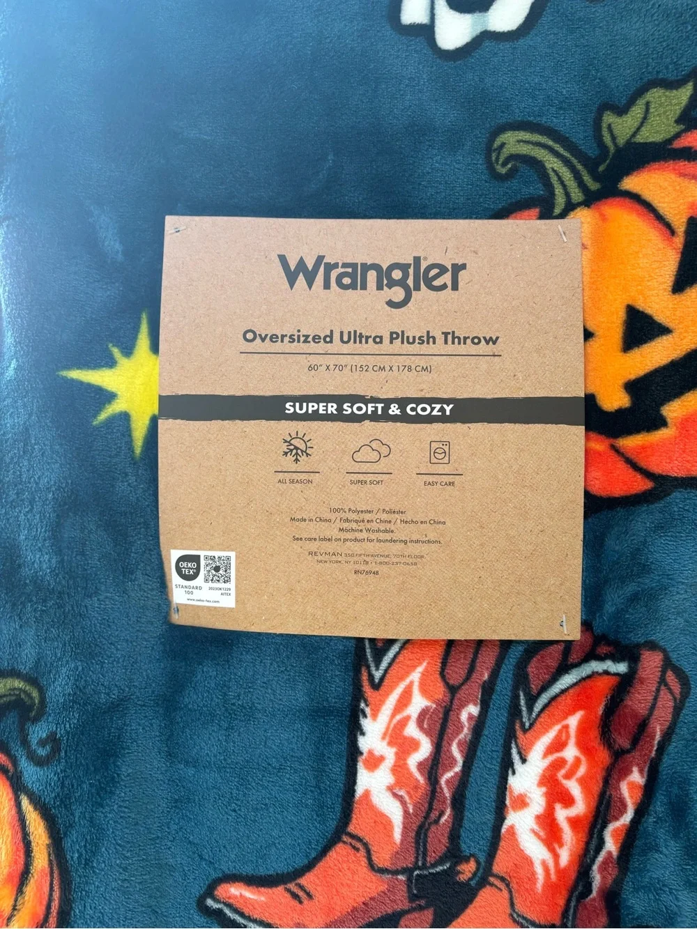 Nwt Wrangler Halloween Oversized Ultra Plush Throw